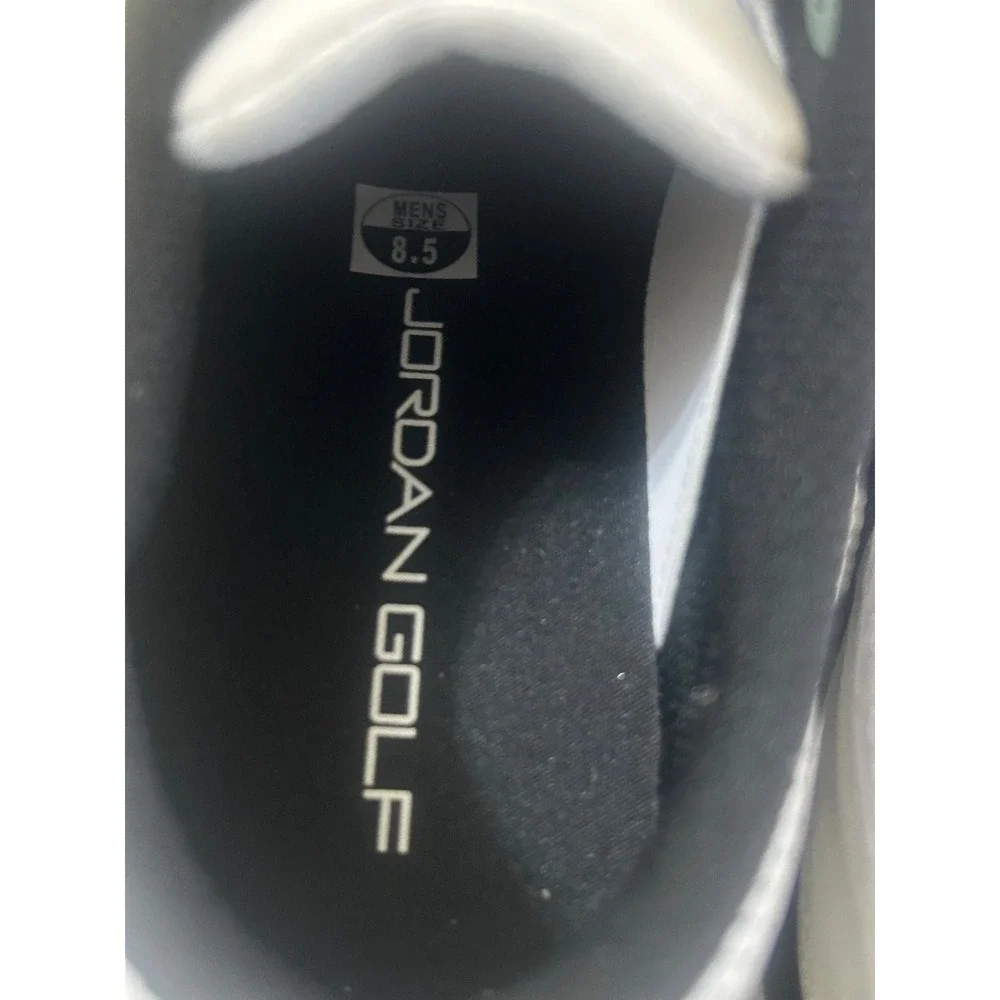 Jordan ADG 5 Golf Shoes Men 8.5 White Excellence Laser Etched FQ6642-102